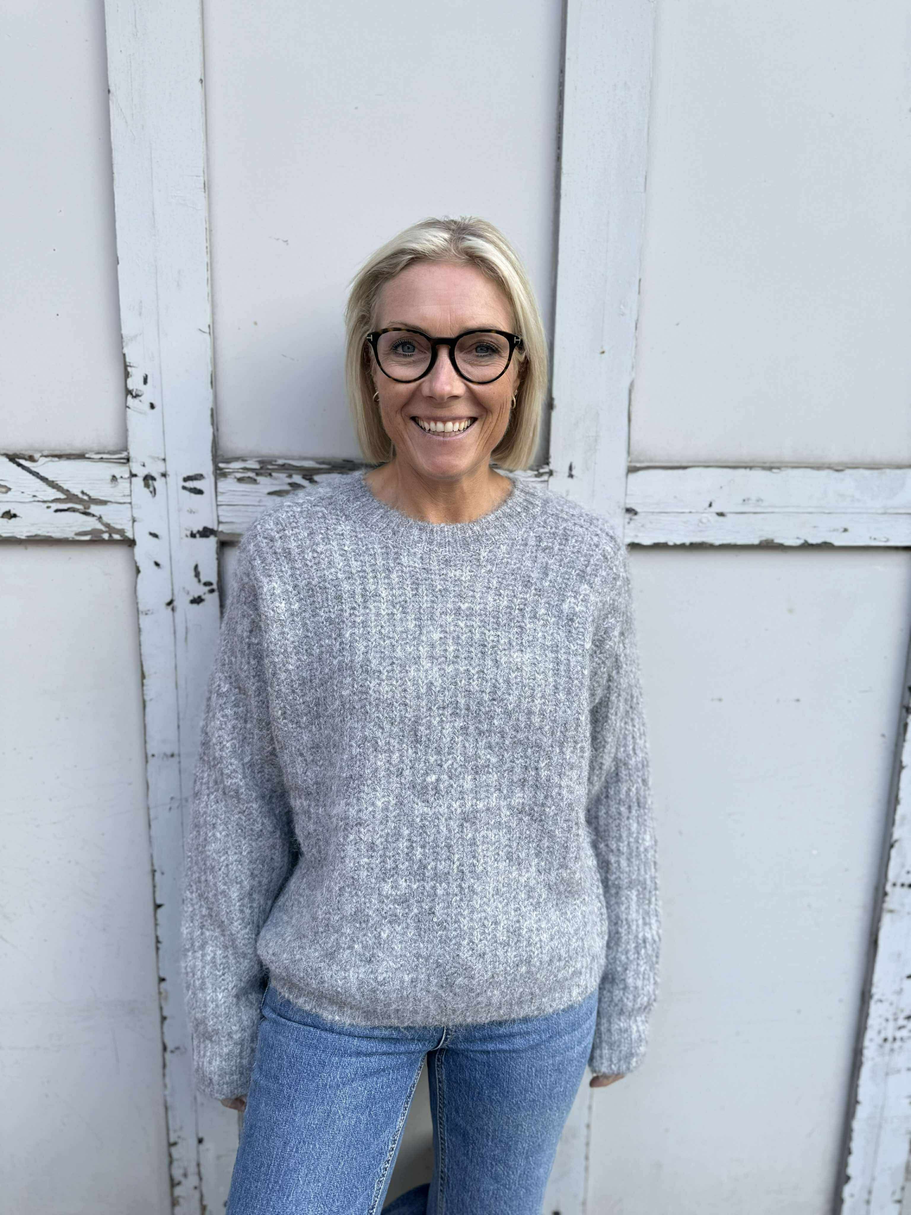 PCCLEO Pullover - Medium Grey Melange